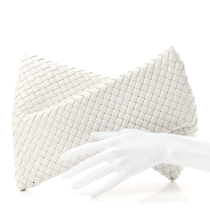 Bottega Veneta Nappa Intrecciato Crisscross Clutch Chalk 2 of 6