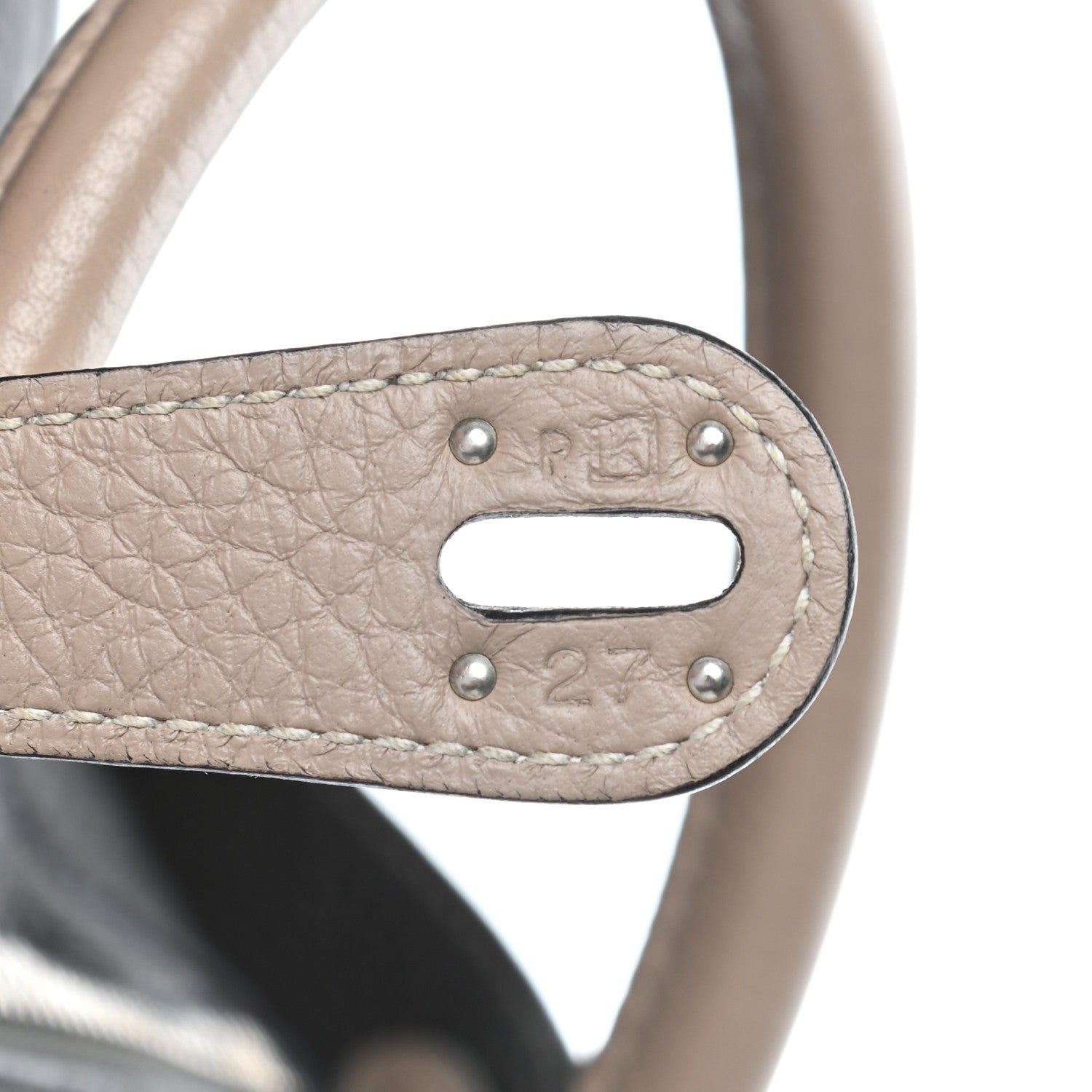 Hermes Taurillon Clemence Bi-Color Lindy 30 Graphite Gris Tourterelle 7 of 10