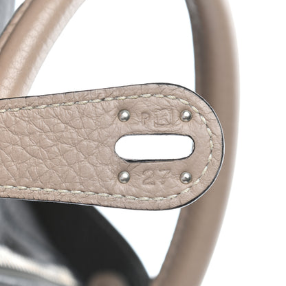 Hermes Taurillon Clemence Bi-Color Lindy 30 Graphite Gris Tourterelle 7 of 10