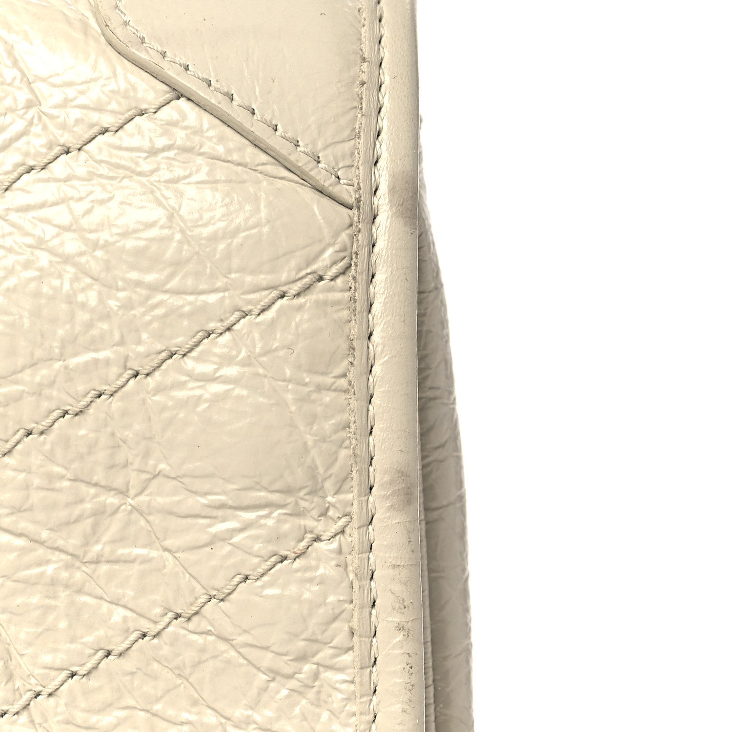 Saint Laurent Crinkled Calfskin Matelasse Monogram Niki Chain Wallet Crema Soft 11 of 11
