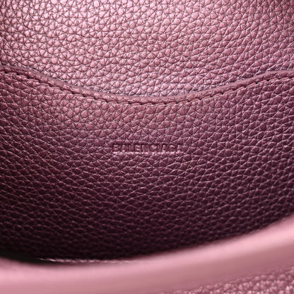 Balenciaga Metallic Grained Calfskin Neo Classic Silver Hardware Mini City Pink 6 of 15