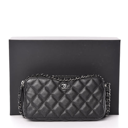 Chanel Caviar Quilted Small Clutch With Chain Black 14 of 14