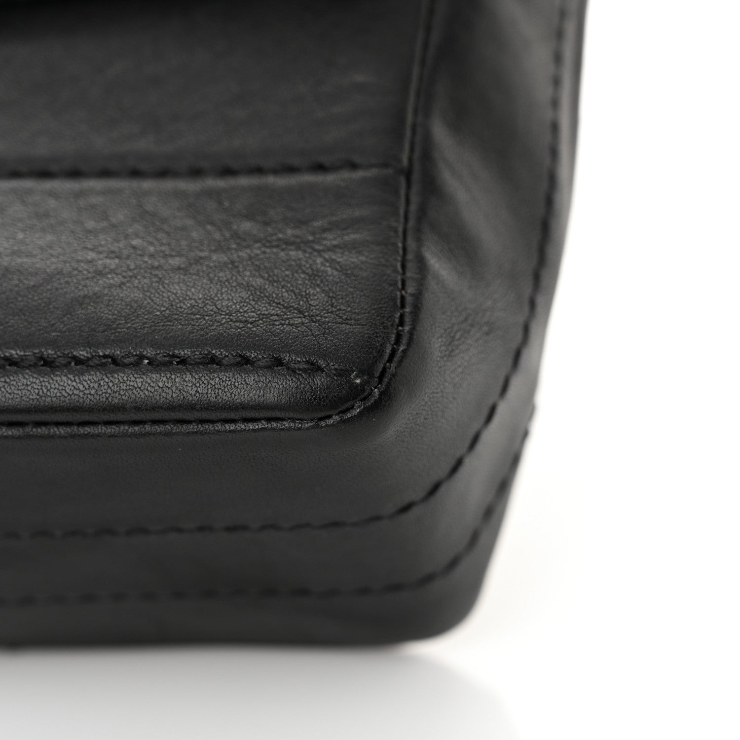 Chanel Lambskin Stitched Chocolate Bar Single Flap Black 15 of 15