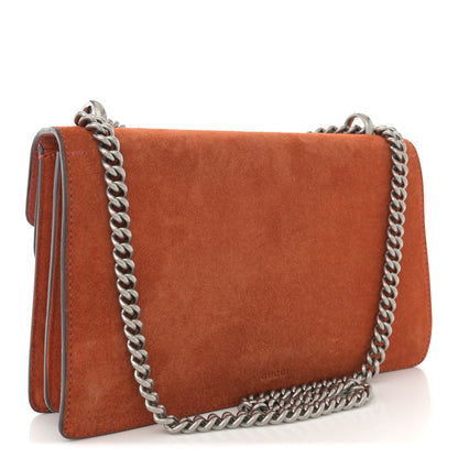 Gucci Suede Small Dionysus Shoulder Bag Orange 3 of 12