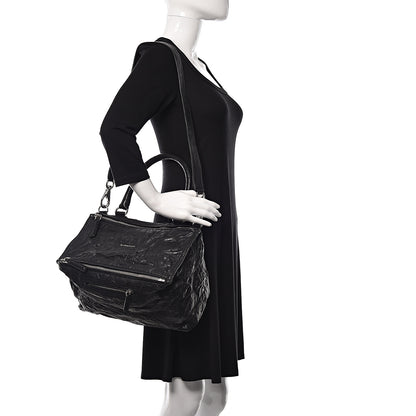 Givenchy Tumbled Sheepskin Medium Pandora Bag Black 2 of 10