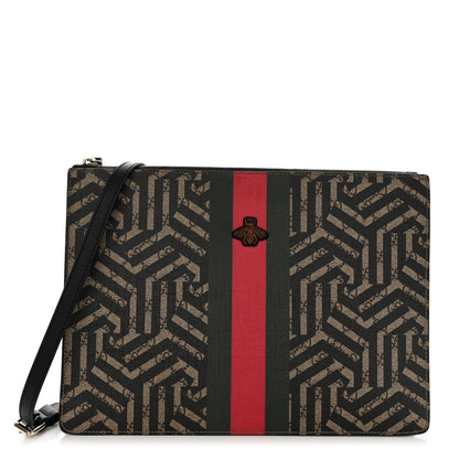 Gucci GG Supreme Monogram Caleido Web Messenger Beige Ebony 1 of 14