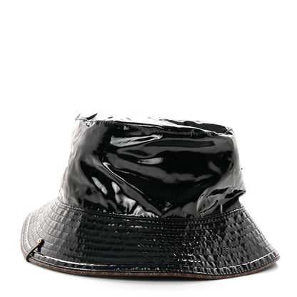 Louis Vuitton Patent Monogram Bob Bucket Hat M Black 5 of 7