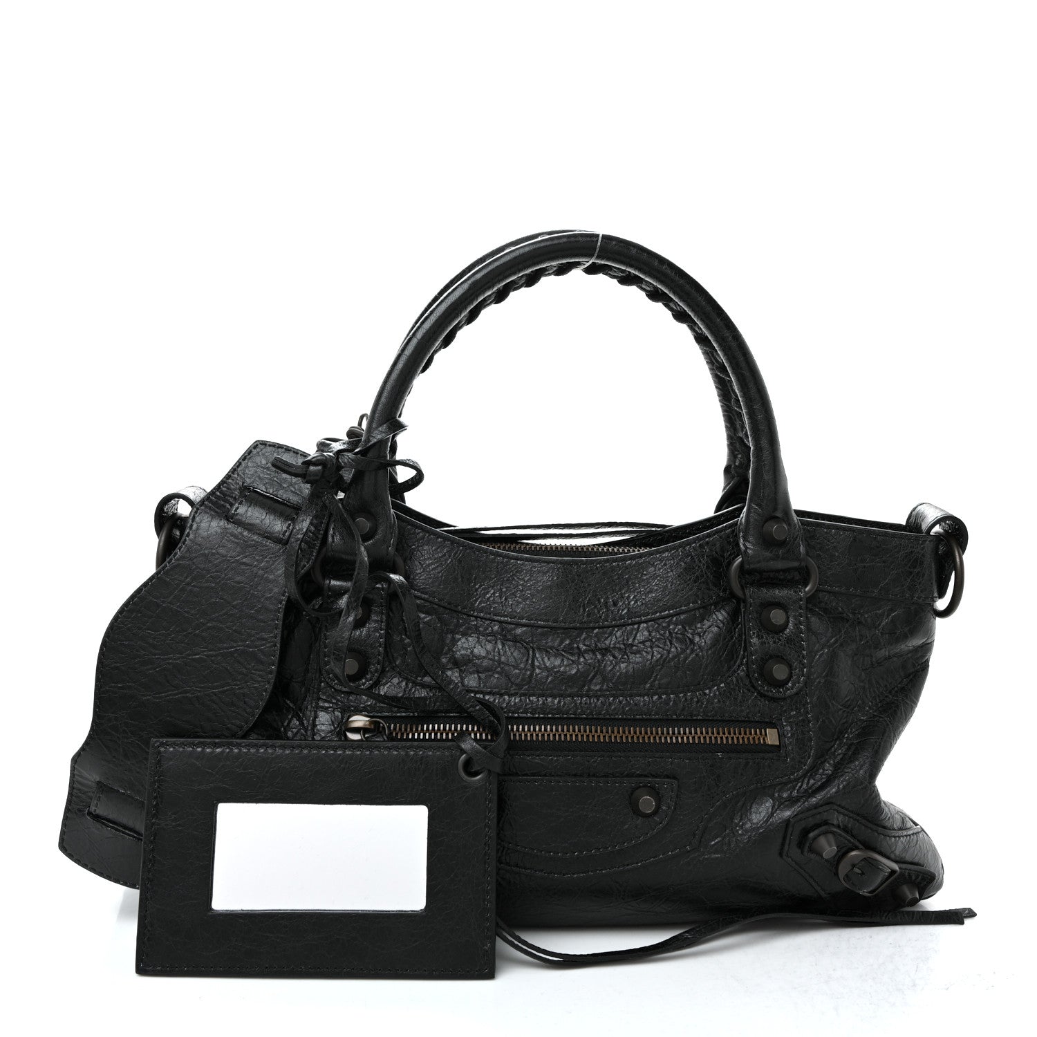 Balenciaga Agneau Arena Classic Hardware Le City First Bag Black 1 of 10