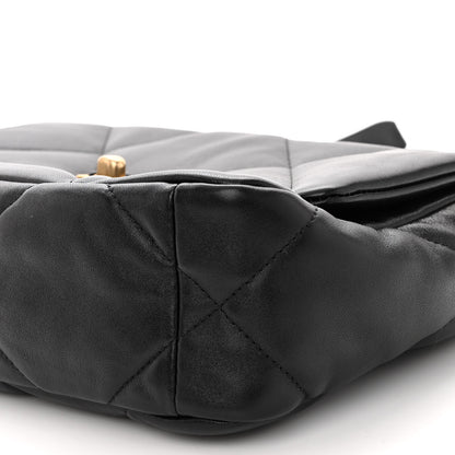 Chanel Lambskin Quilted Medium Chanel 19 Flap Black 9 of 9