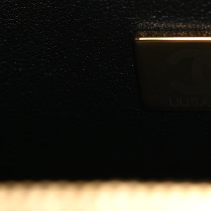 Chanel Calfskin Quilted Small Studded Square Vanity Case Black 7 of 10