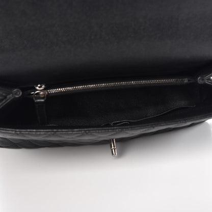 Chanel Caviar Lizard Quilted Small Coco Handle Flap Black 5 of 11