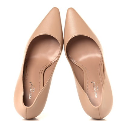 Louis Vuitton Lambskin Sparkle Pumps 35 Nude 2 of 8