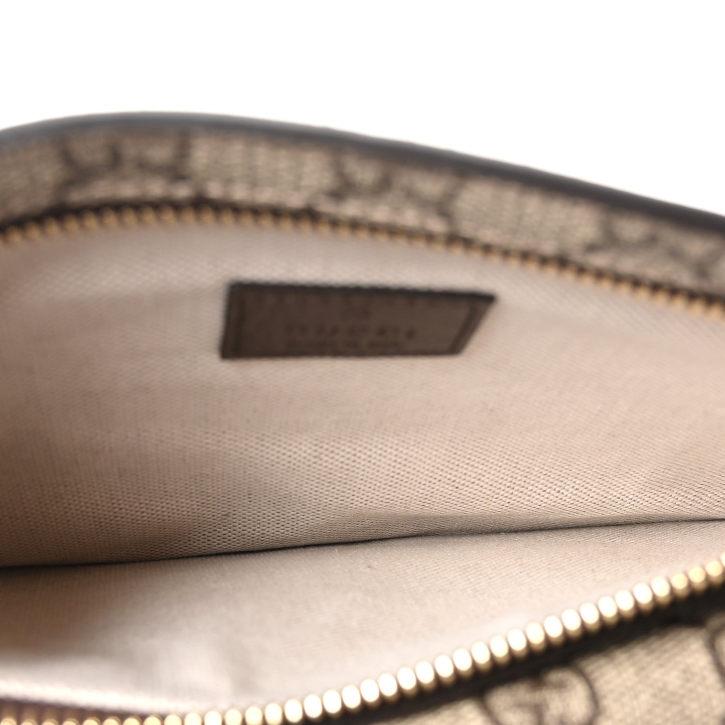 GG Supreme Monogram Textured Dollar Calfskin Blondie Belt Bag Beige Ebony New Acero