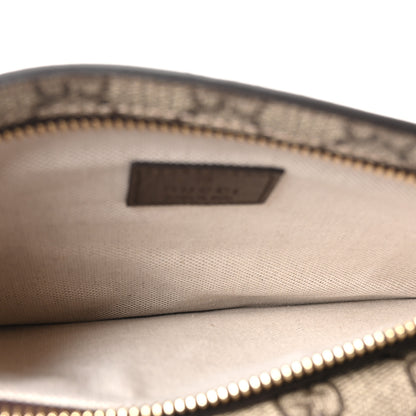 Gucci GG Supreme Monogram Textured Dollar Calfskin Blondie Belt Bag Beige Ebony New Acero 5 of 10