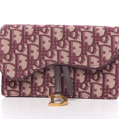 Christian Dior Oblique Saddle Belt Bag Bordeaux 8 of 8