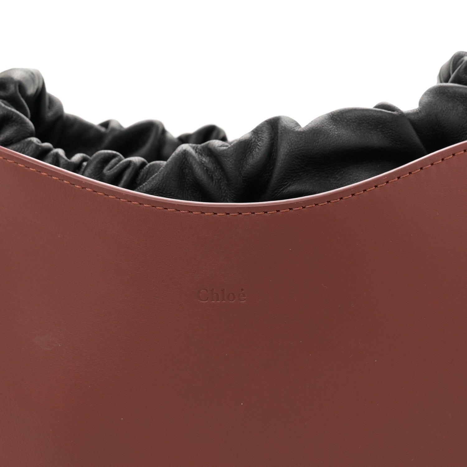 Chloe Calfskin Small Mate Hobo Henna Sepia Brown 8 of 12