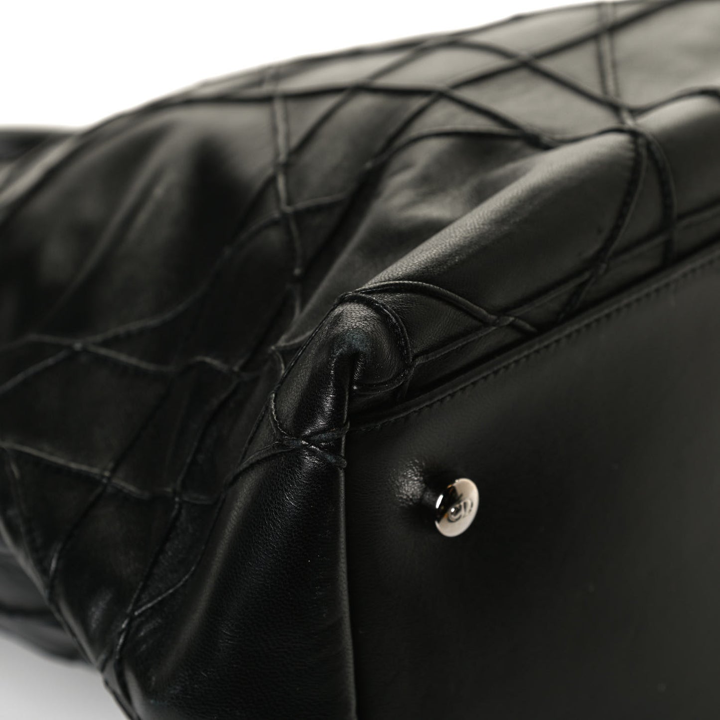Lambskin Cannage Medium Granville Tote Black
