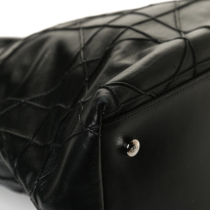 Christian Dior Lambskin Cannage Medium Granville Tote Black 10 of 14