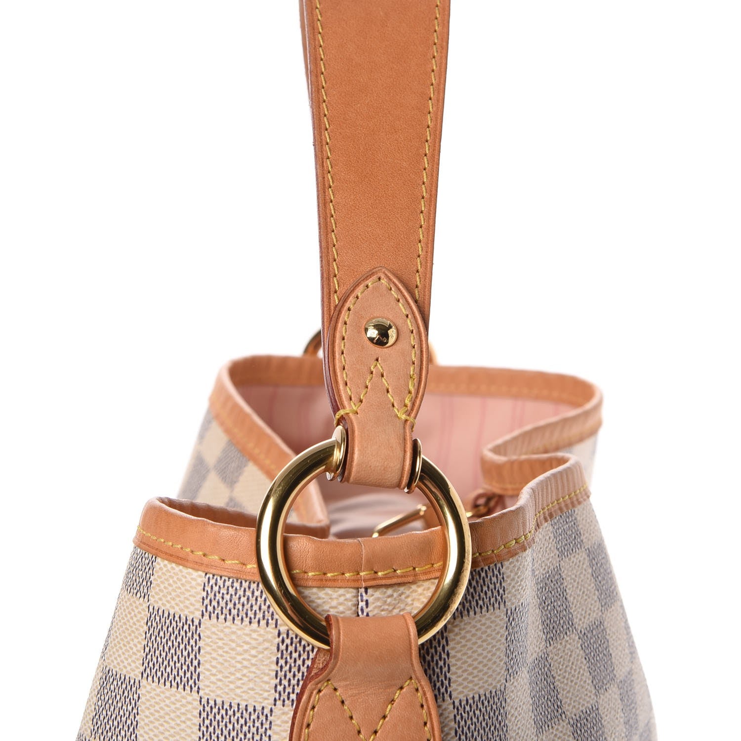Louis Vuitton Damier Azur Delightful PM Rose Ballerine 8 of 8