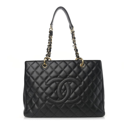 Chanel Caviar Quilted Grand Shopping Tote GST Black 1 of 10