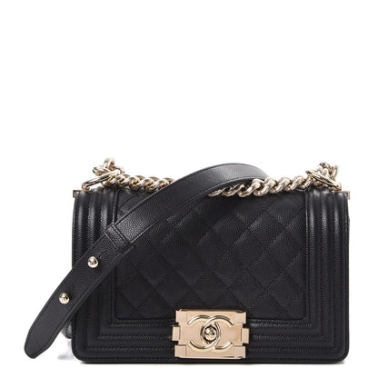Chanel Caviar Quilted Small Boy Flap Black 1 of 9