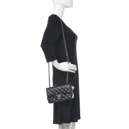 Chanel Lambskin Quilted Mini Rectangular Flap Black 2 of 10