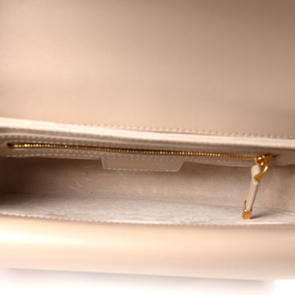 Christian Dior Lambskin Cannage Small Jolie Top Handle Bag Powder Beige Latte 8 of 19