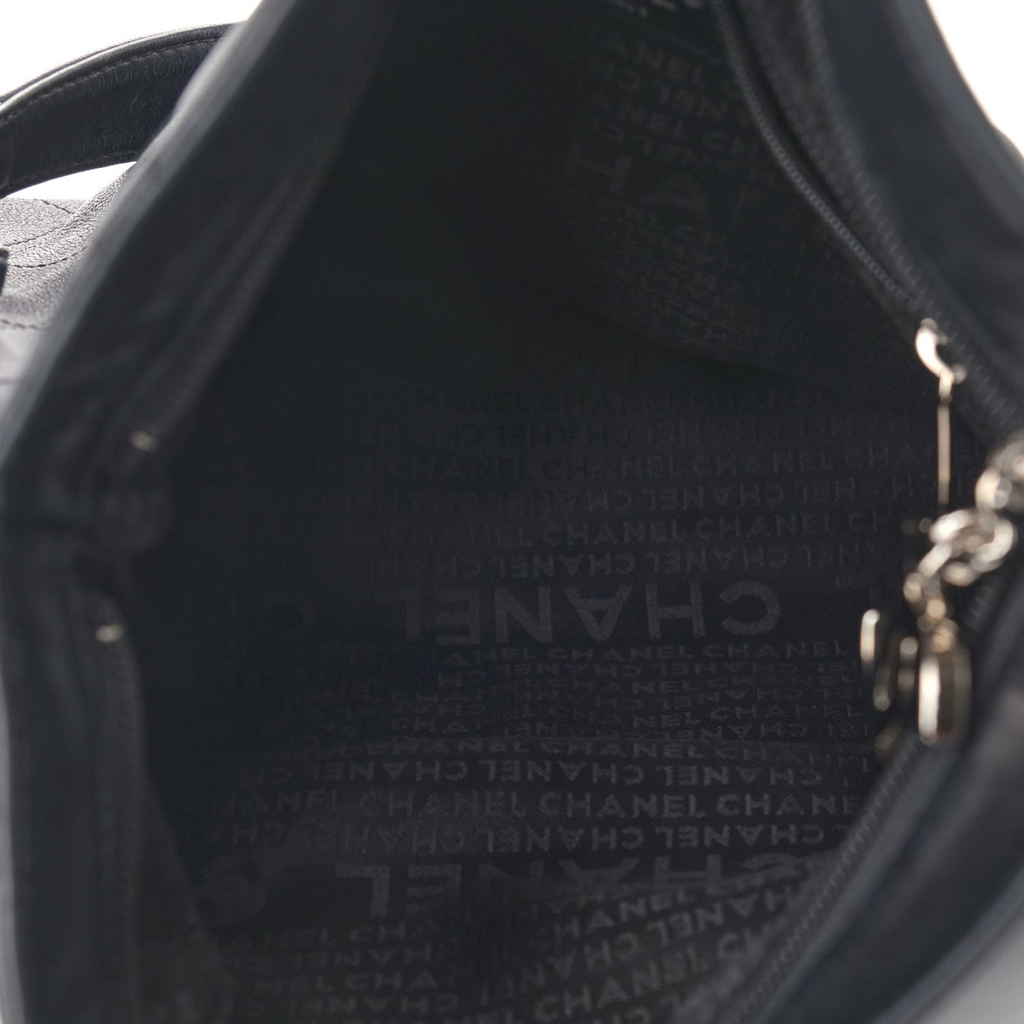Lambskin Stitched Medium Ultimate Soft Tote Black