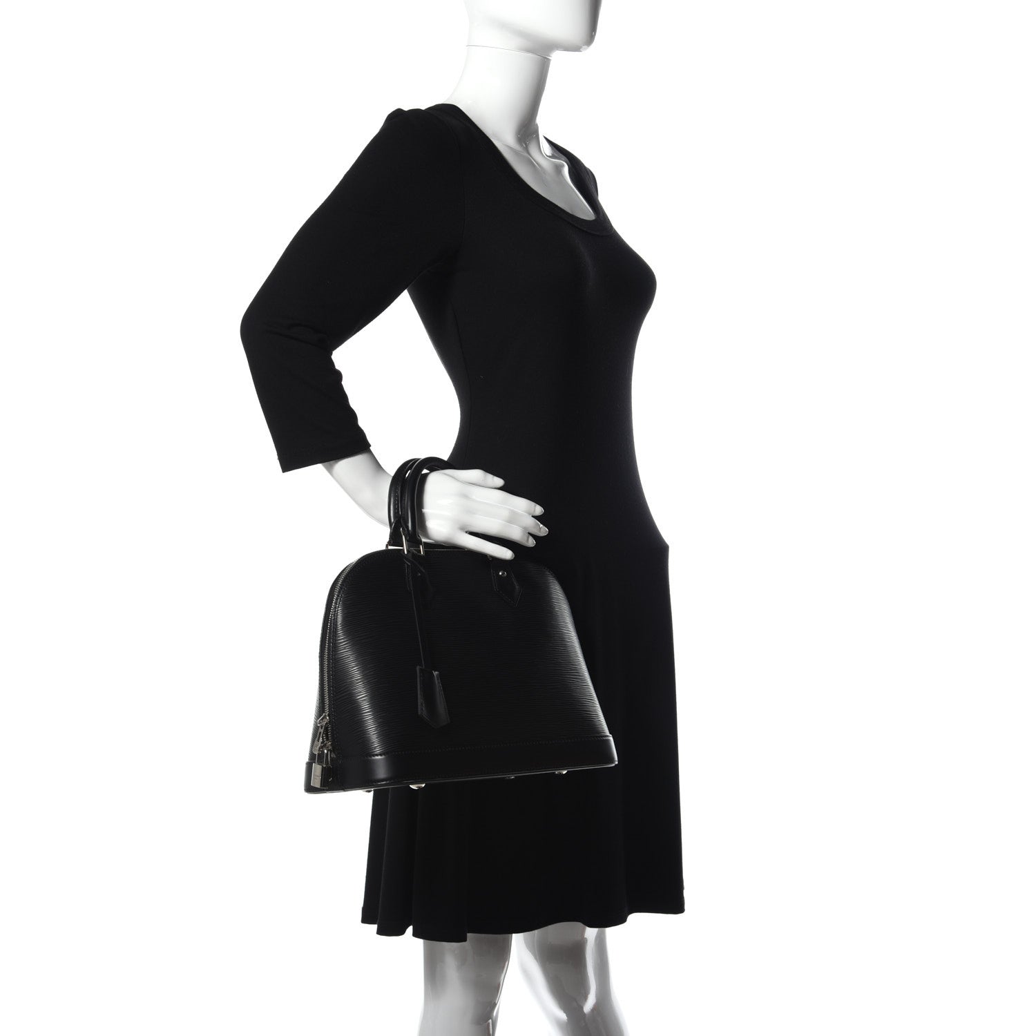 Louis Vuitton Epi Alma PM Black 2 of 9