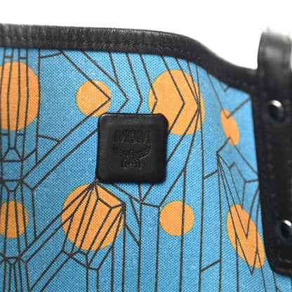 MCM Visetos Medium Project Reversible Shopper Tote Black 7 of 10