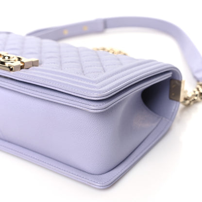 Chanel Caviar Quilted Medium Boy Flap Light Purple 10 of 11