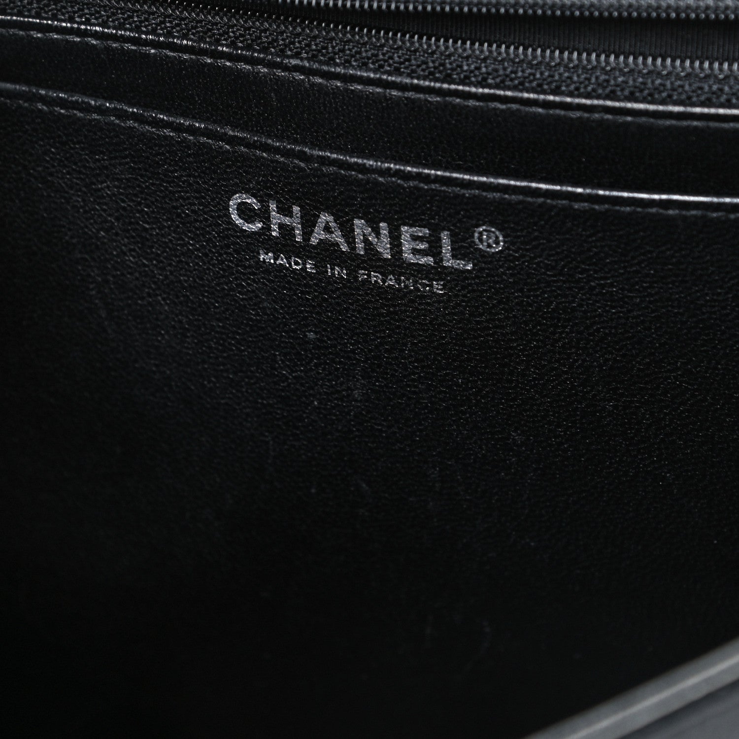Chanel Crinkled Patent Quilted Jumbo Single Flap Black 6 of 9