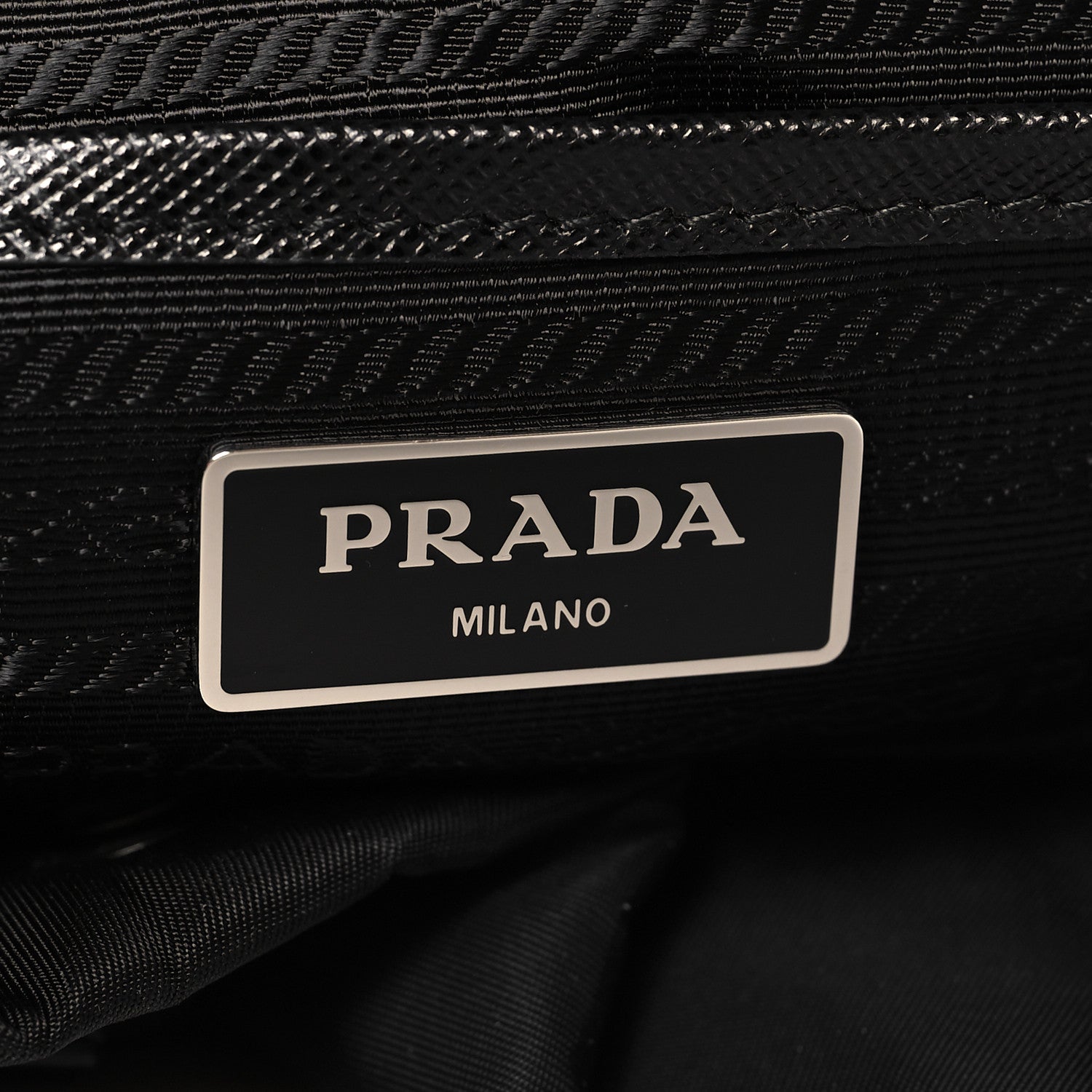 Prada Nylon Vela Medium Backpack Black 7 of 11