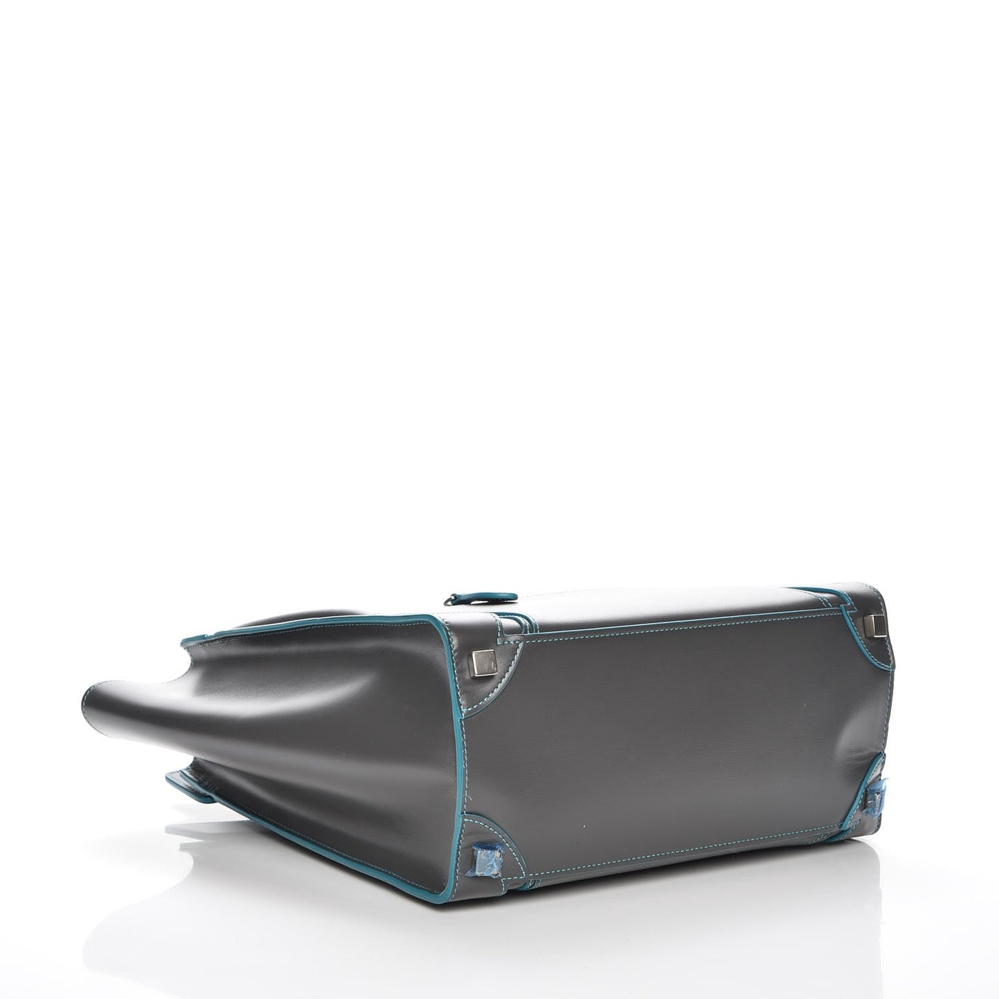 Satin Debossed Calfskin Micro Luggage Anthracite