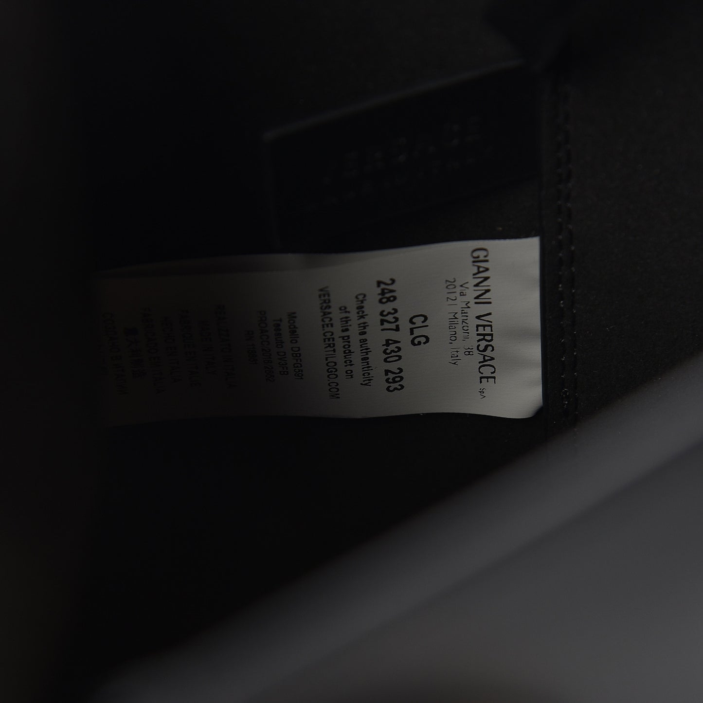 Calfskin Barocco Scarf Bucket Bag Black