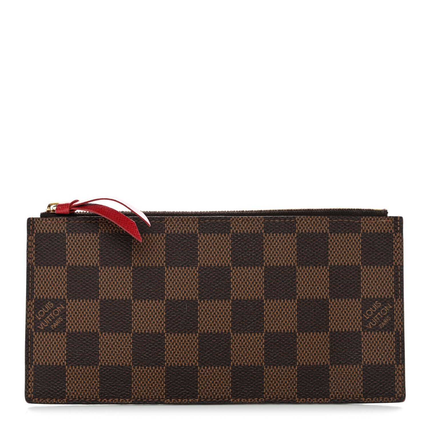 Louis Vuitton Damier Ebene Felicie Chain Wallet Zippered Insert 1 of 7