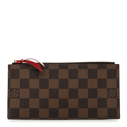 Louis Vuitton Damier Ebene Felicie Chain Wallet Zippered Insert 1 of 7