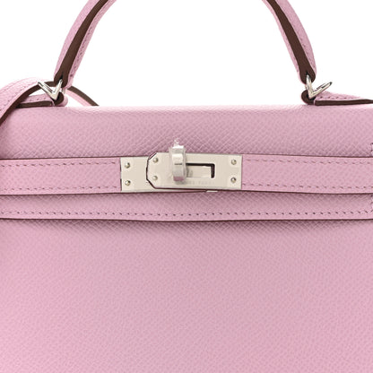 Hermes Epsom Mini Kelly Sellier 20 Mauve Sylvestre 7 of 10