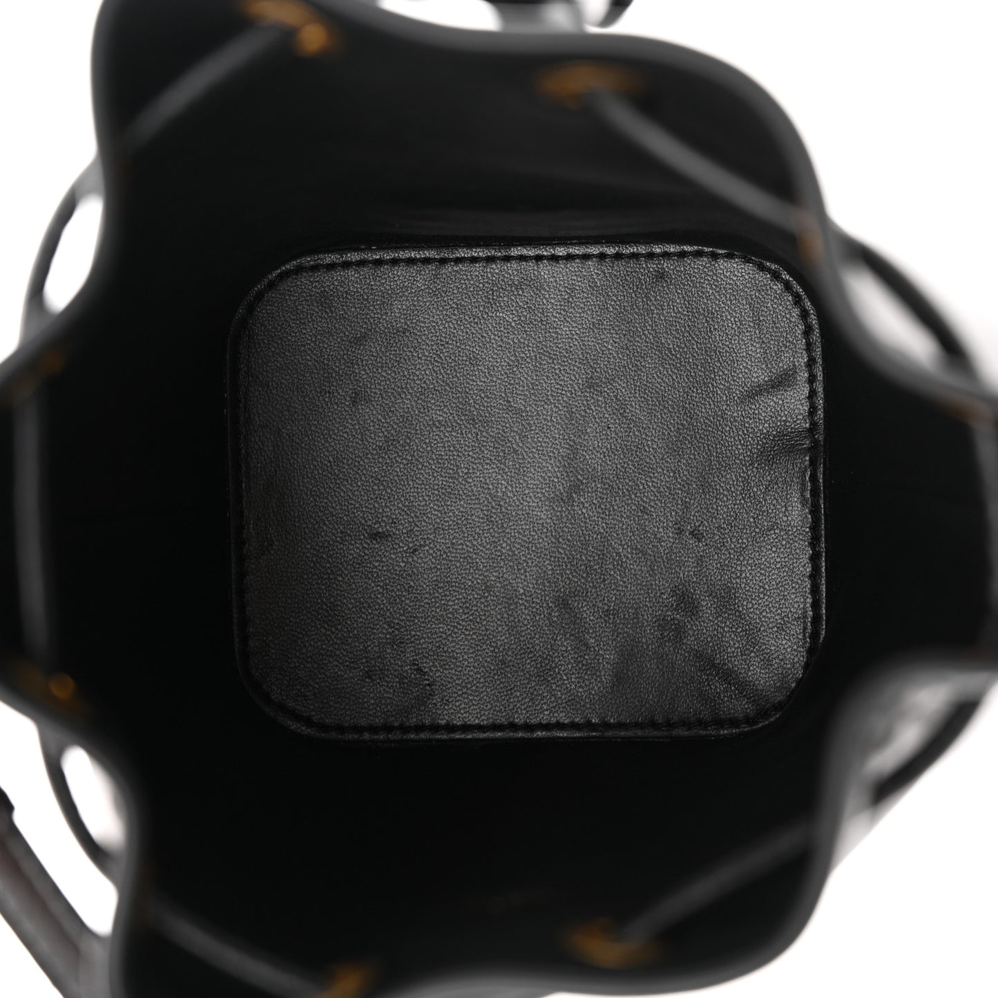 Nappa Mini VLogo Signature Bucket Bag Black