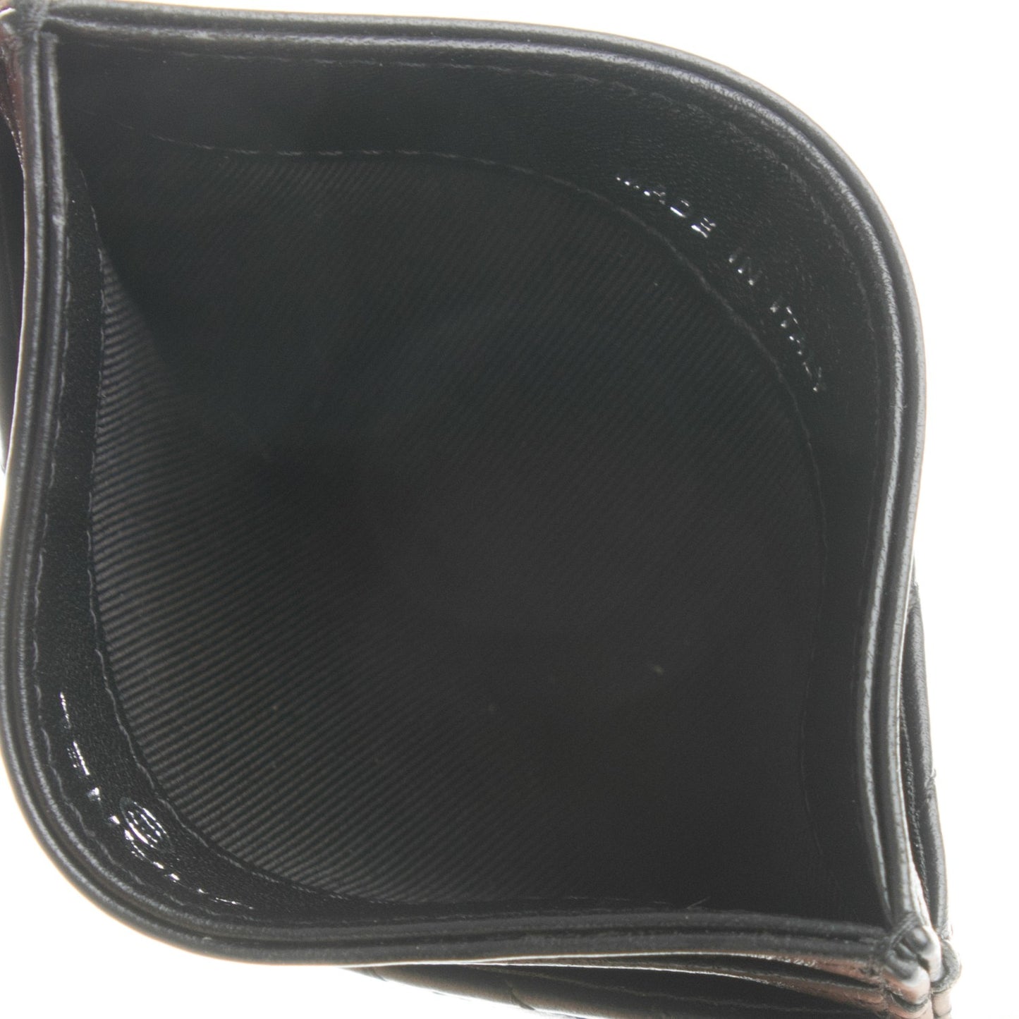 Lambskin Chevron Quilted Card Holder So Black