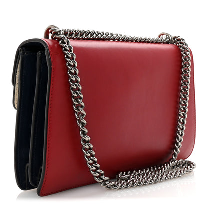 Gucci Azalea Calfskin Tri-Color Crystal Embellished Small Dionysus Shoulder Bag Mystic White Hibiscus Red Navy 3 of 10