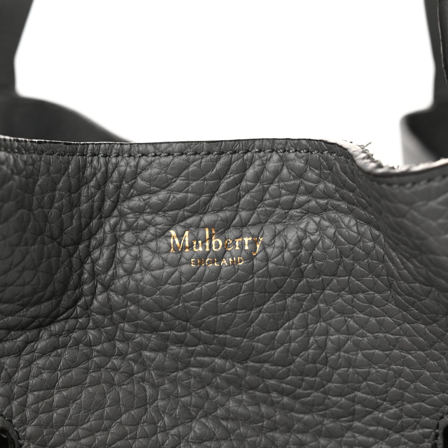 Mulberry Heavy Grain Calfskin Millie Tote Charcoal 8 of 11