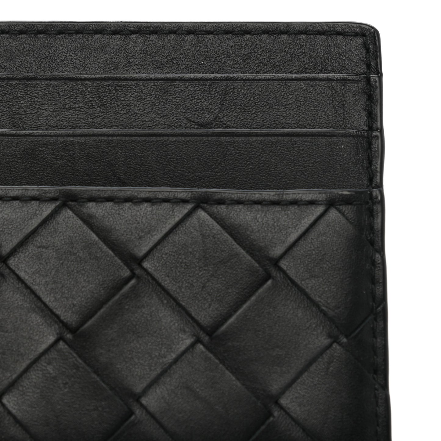 Intrecciato Card Holder Black