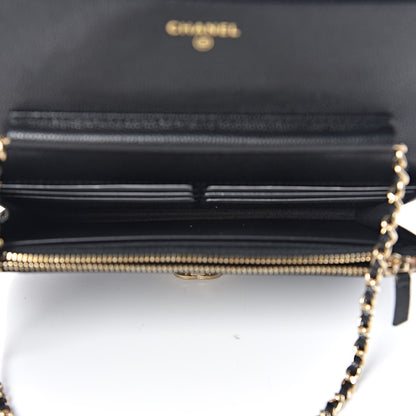 Chanel Caviar Quilted Golden Class Wallet On Chain WOC Black 7 of 11