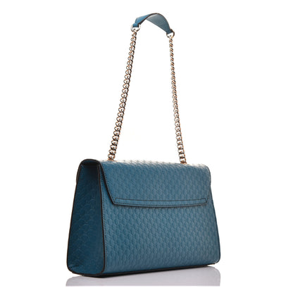 Gucci Soft Microguccissima Medium Emily Chain Shoulder Bag Deep Cobalt 3 of 9
