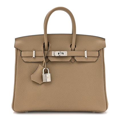 Hermes Togo Birkin 25 Beige Marfa 1 of 12