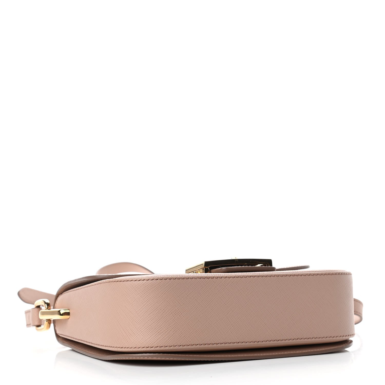 Prada Saffiano Lux Embleme Flap Shoulder Bag Cipria 3 of 4
