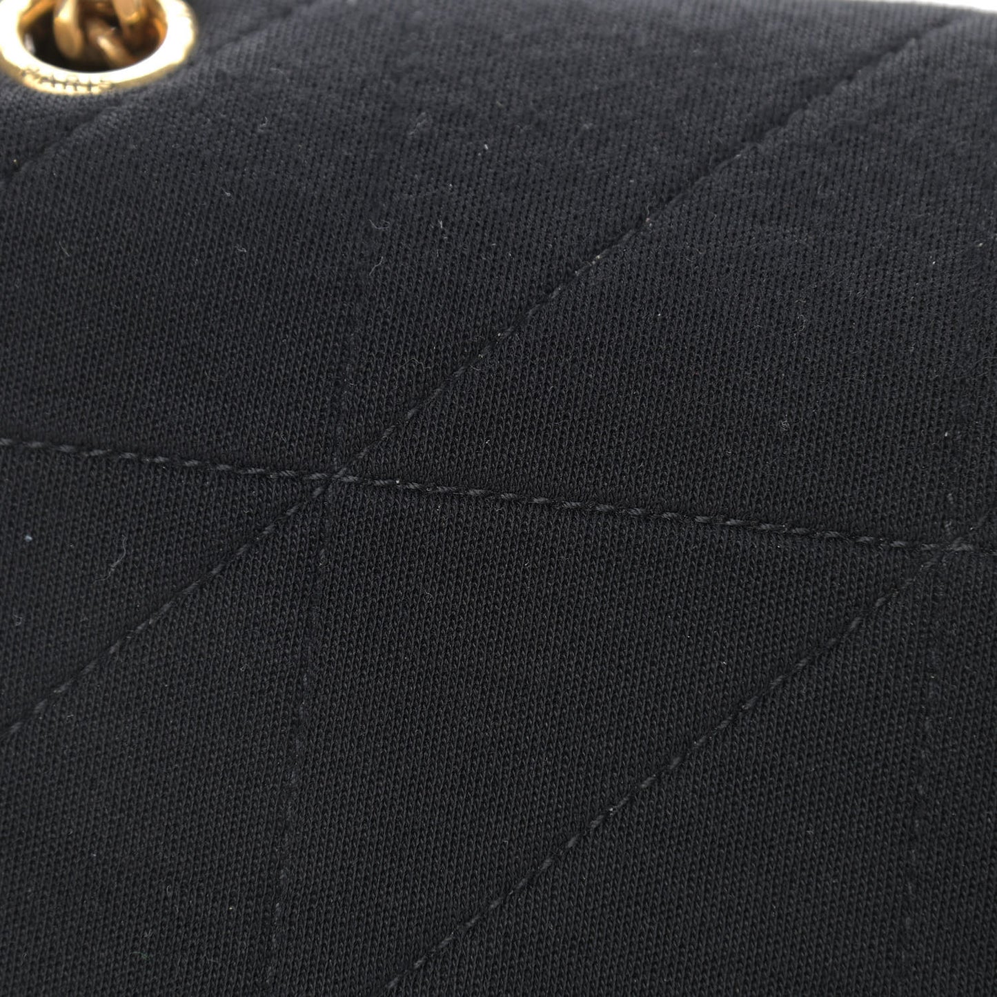 Jersey Wool Patchwork Monogram Medium Jamie Baguette Black