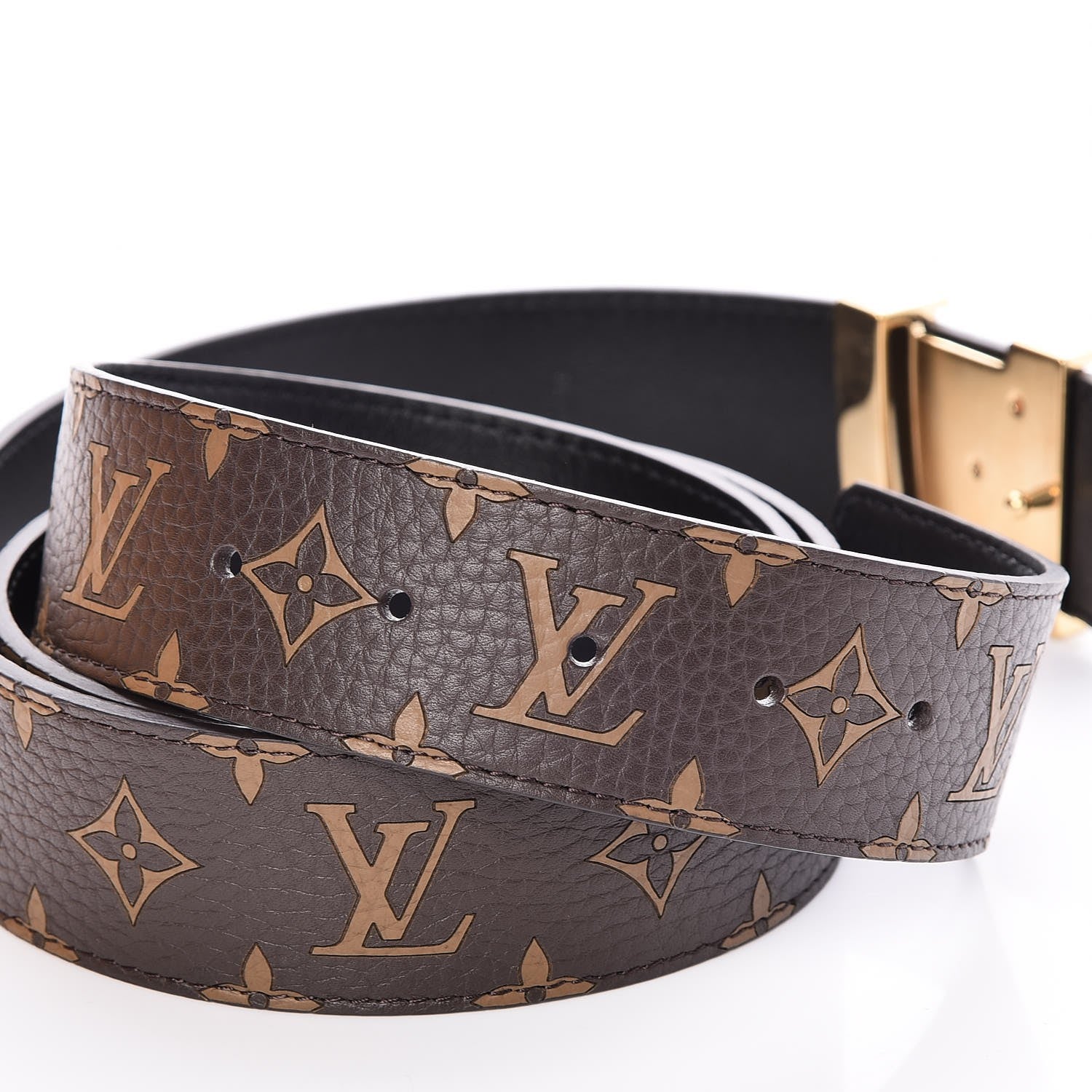 Louis Vuitton X SUPREME Monogram 40mm LV Initiales Belt 110 44 5 of 10