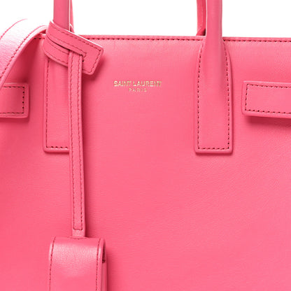 Saint Laurent Calfskin Nano Sac De Jour Lipstick Fuchsia 7 of 9